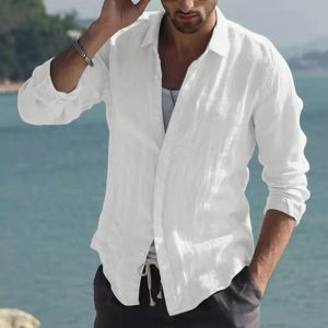 camisa branca masculina