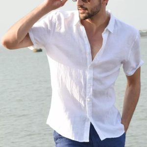 camisa branca masculina