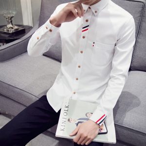 camisa branca masculin