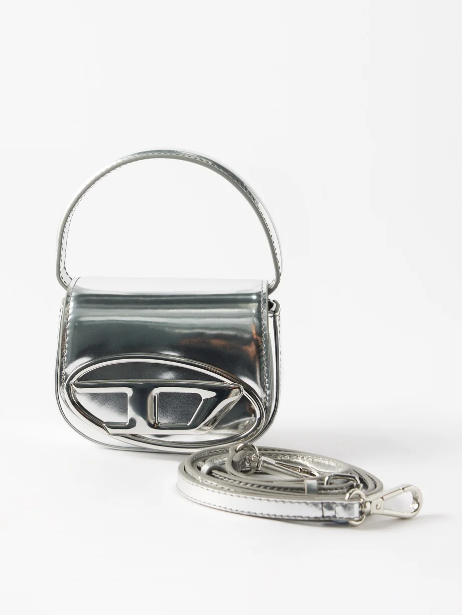 DIESEL silver y2k bag