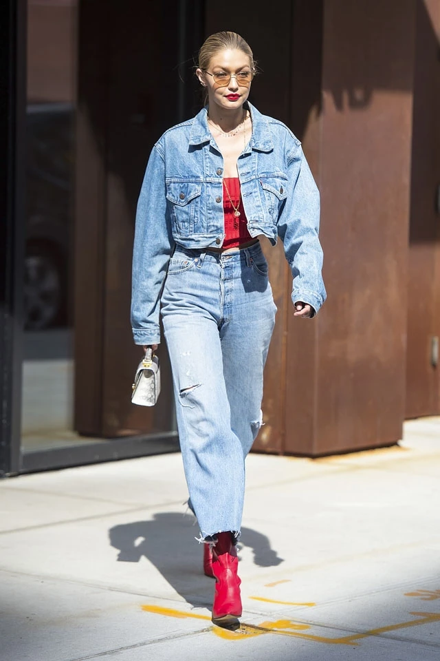 Gigi double denim 2000s