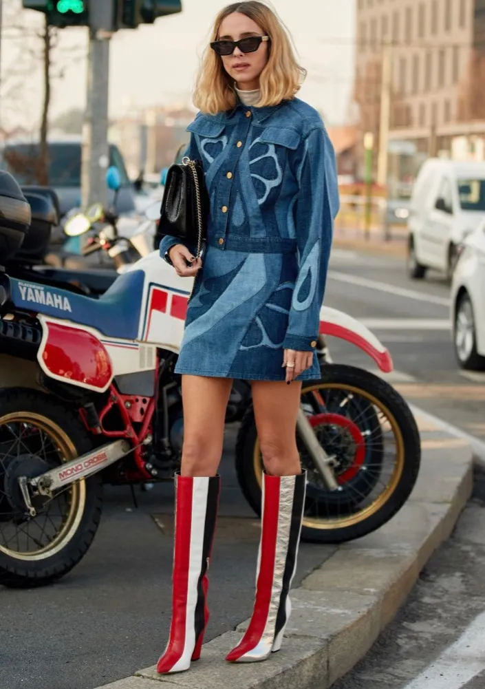 2000s britney spears double denim