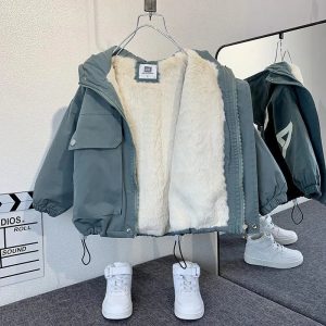 jaqueta de couro infantil masculina