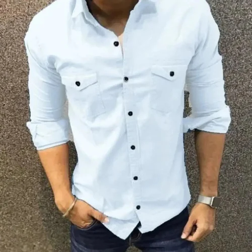 Men's white shirt look, white men's shirt is an essential component in any wardrobe. For a timeless, sophisticated ensemble