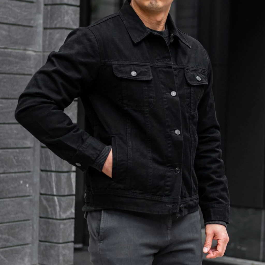 Black denim jacket men’s – A must-have for stylish men插图2