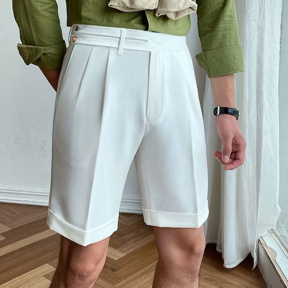 Men’s pleated shorts – the elegant summer choice for men插图1