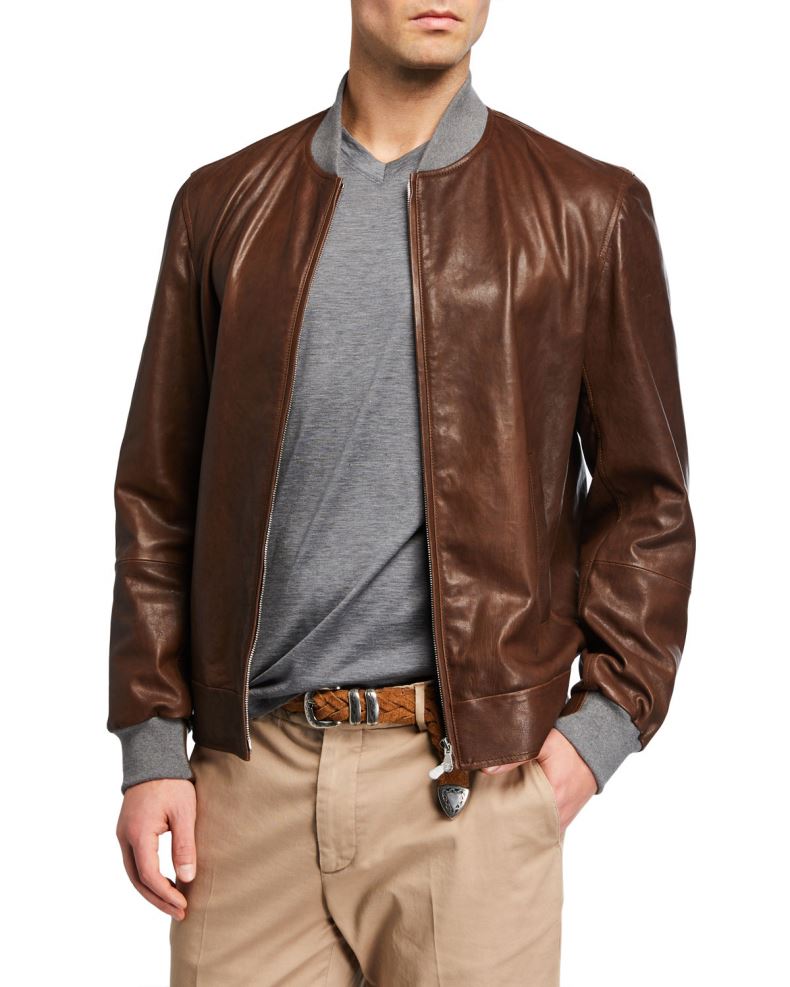Men's lambskin leather jacket is more than just a garment; it's a timeless statement piece that exudes style, sophistication, and durability.