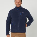 Men's retro pile fleece jacket