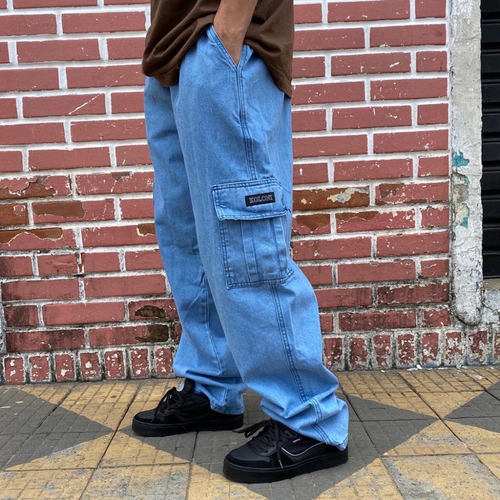 calça cargo jeans