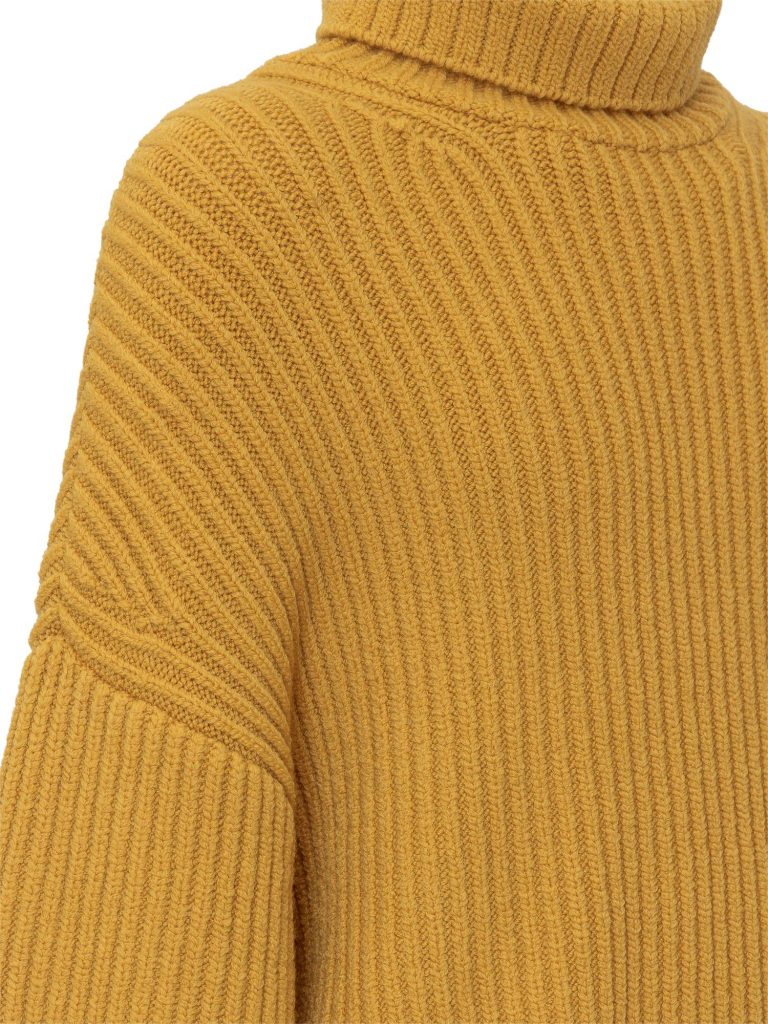 Yellow turtleneck sweater mens