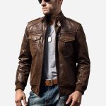 brown leather jackets