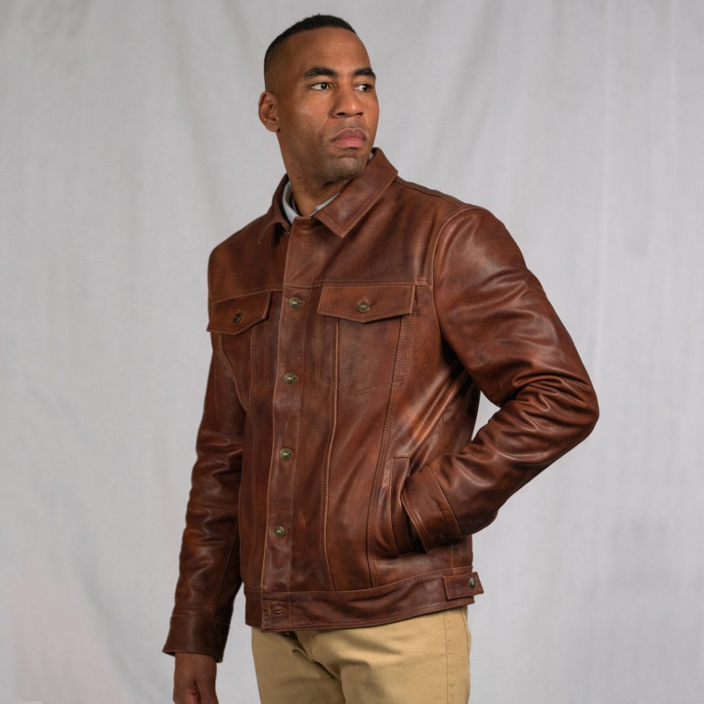 brown leather jackets