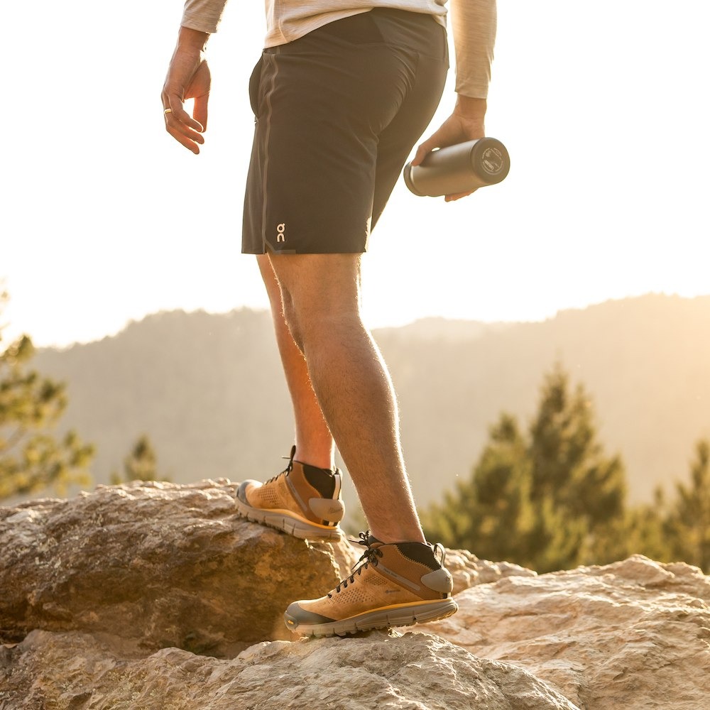 hiking boots with shorts