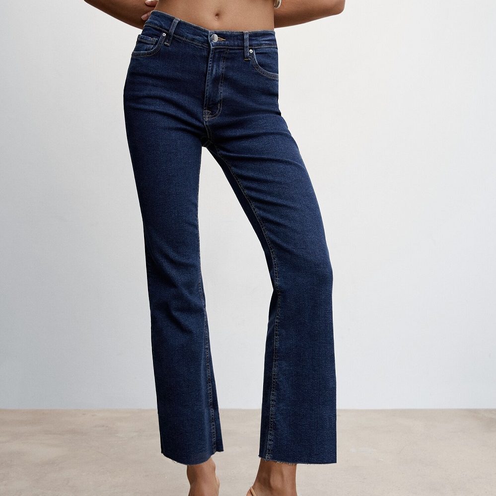 cropped flare jeans