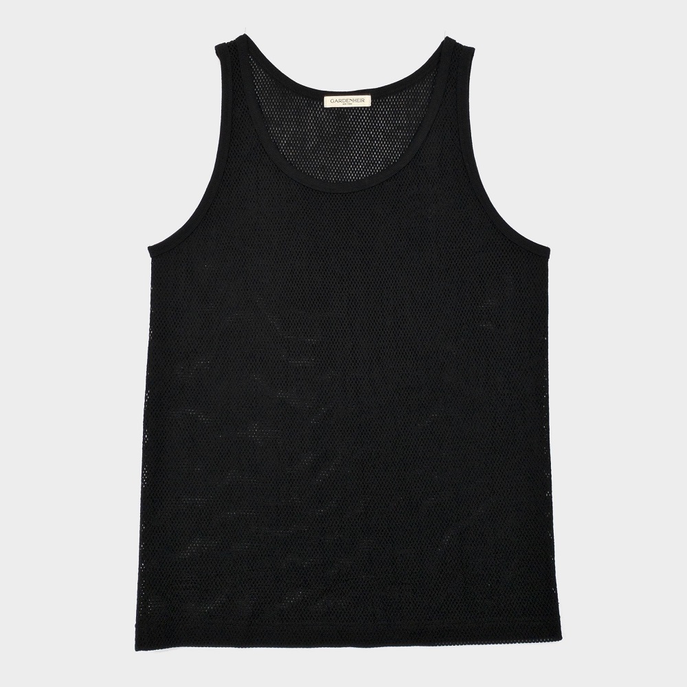 Cotton-Mesh-Tanktop-Black