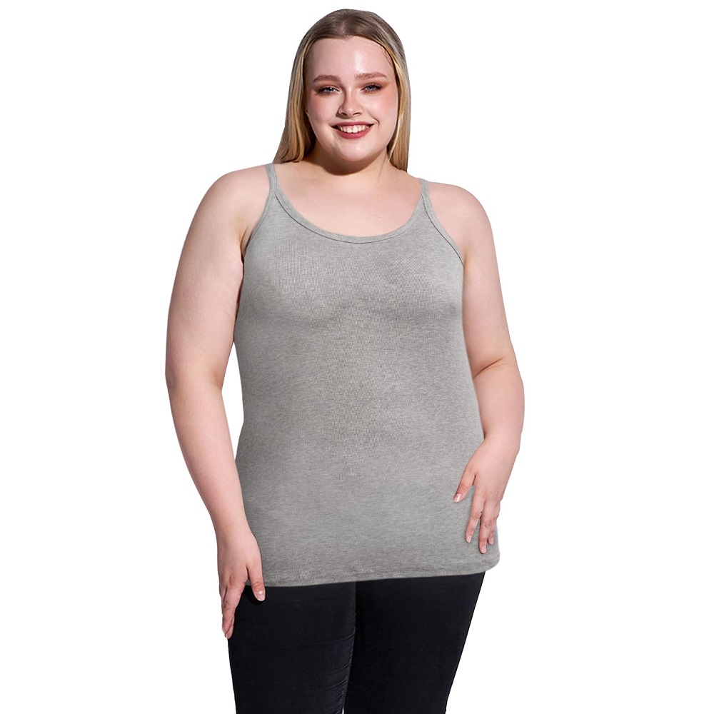 Plus-Size-Ribbed-Tank-Tops-for-Women-Grey