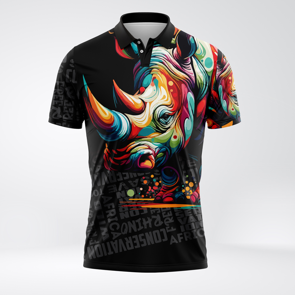Rhino-Golf-Shirt-front-black