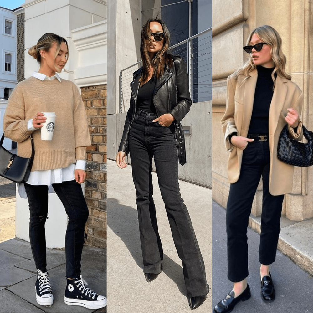 womens black jeans