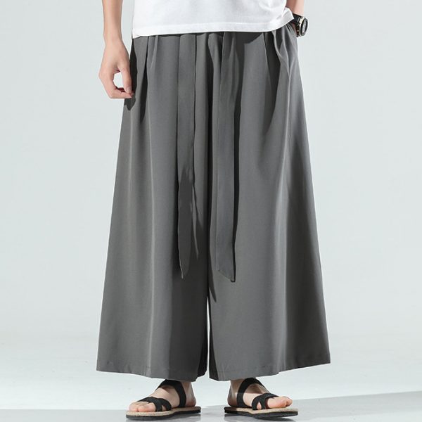 Mens-Casual-Extra-Wide-Leg-Pants