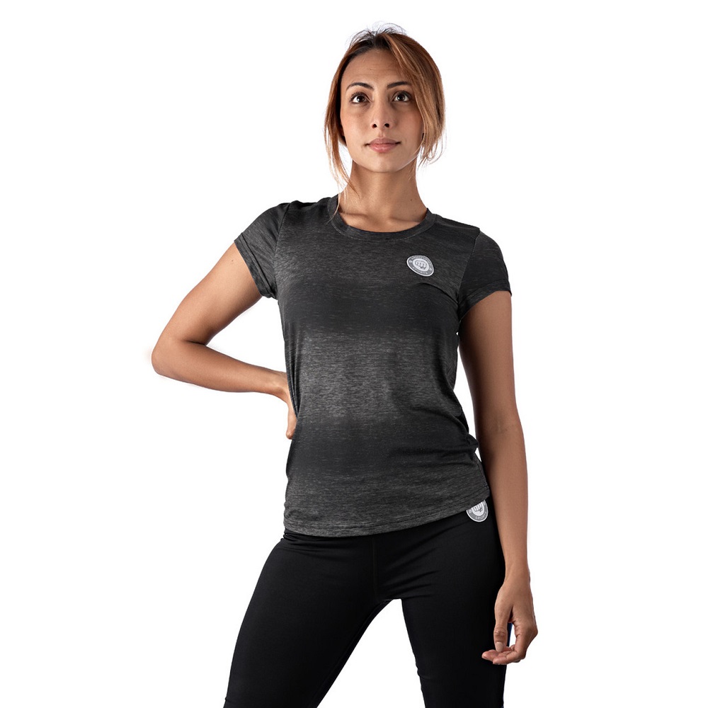 Person_Front_of_womensdry-fit_t-shirts_in_black