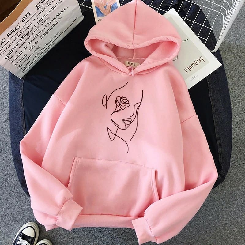 Art-Rose-Face-Girl-Hoodies