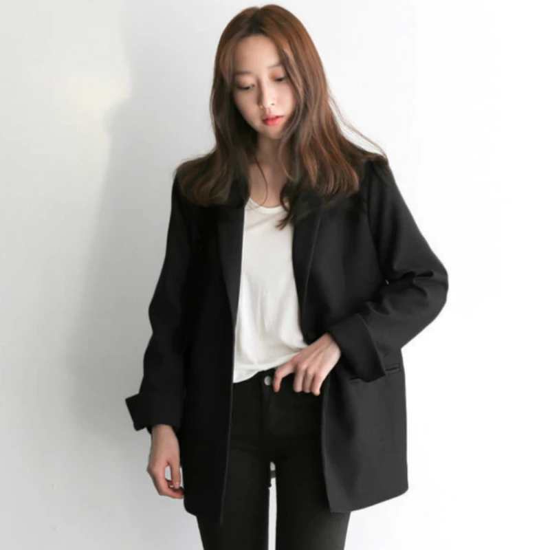 oversized black blazer