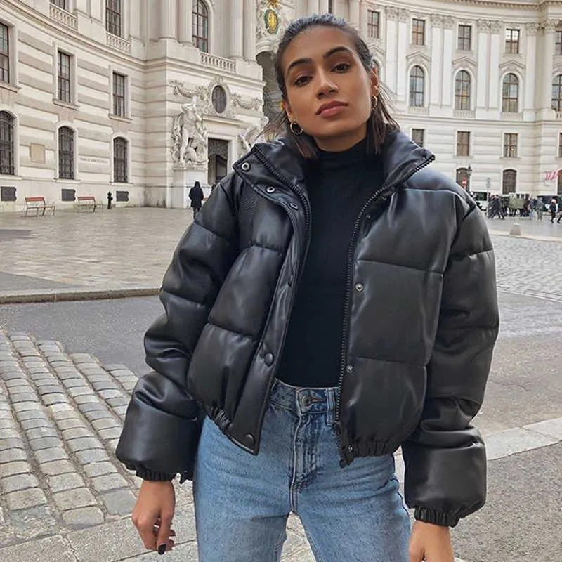 black puffer jacket women