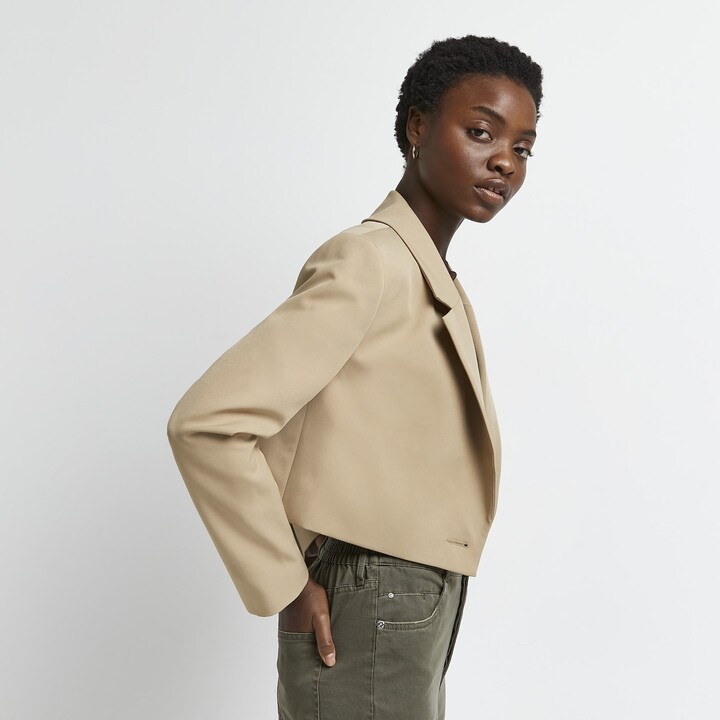 tan blazer womens