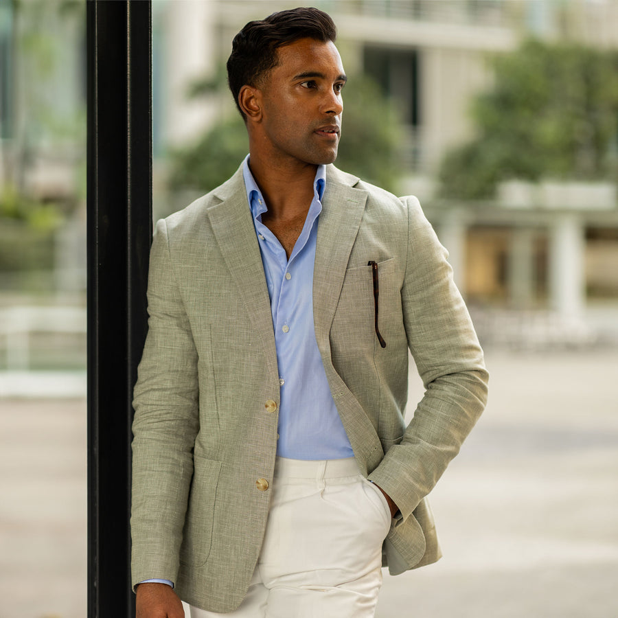 unconstructed blazer