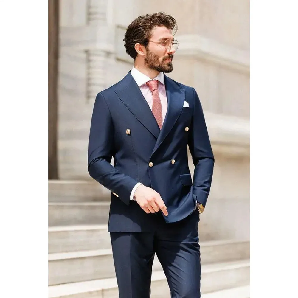 casual navy blue blazer combination