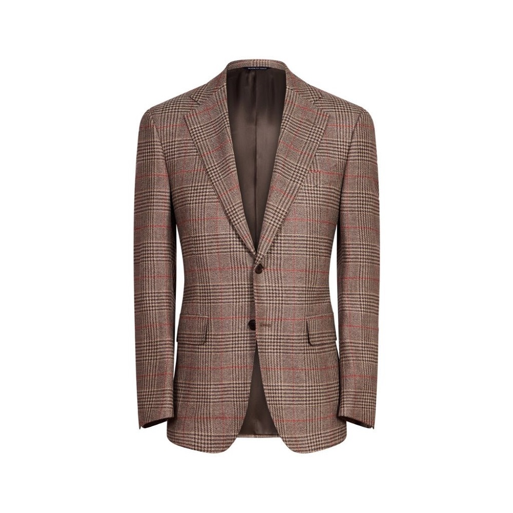 brown houndstooth blazer