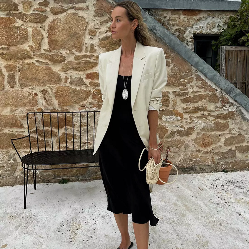 blazer over dress