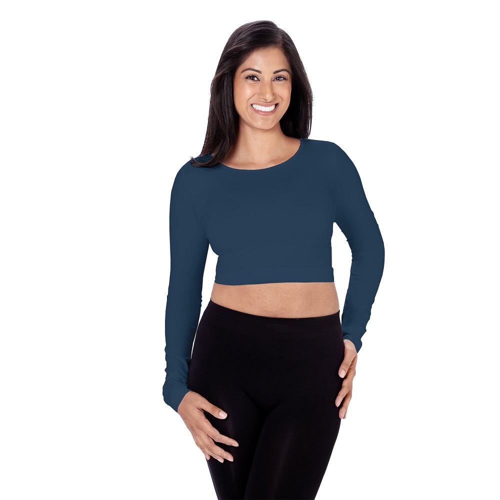 long sleeve crop tops