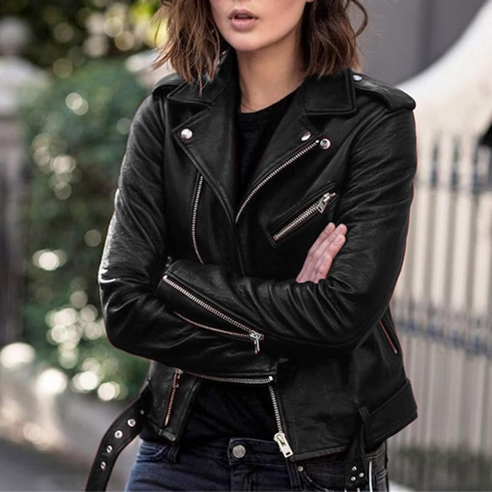 womens leather jacket