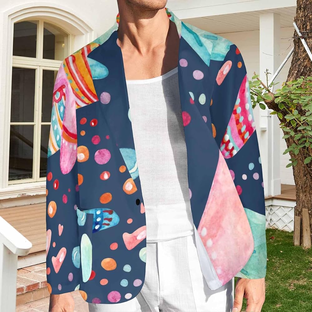 patterned blazer