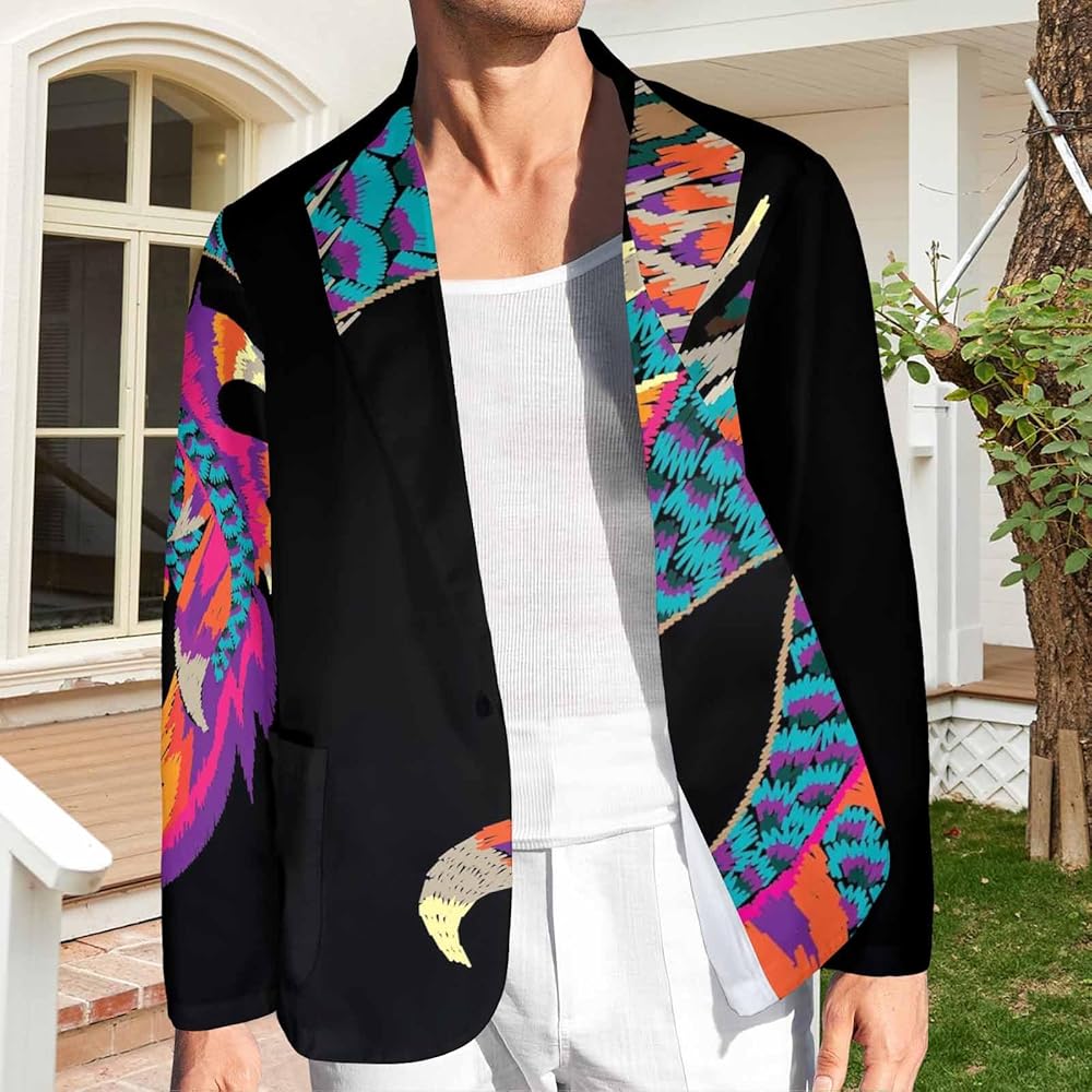 patterned blazer