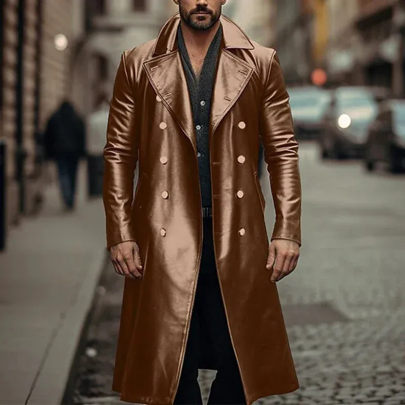 long leather jacket
