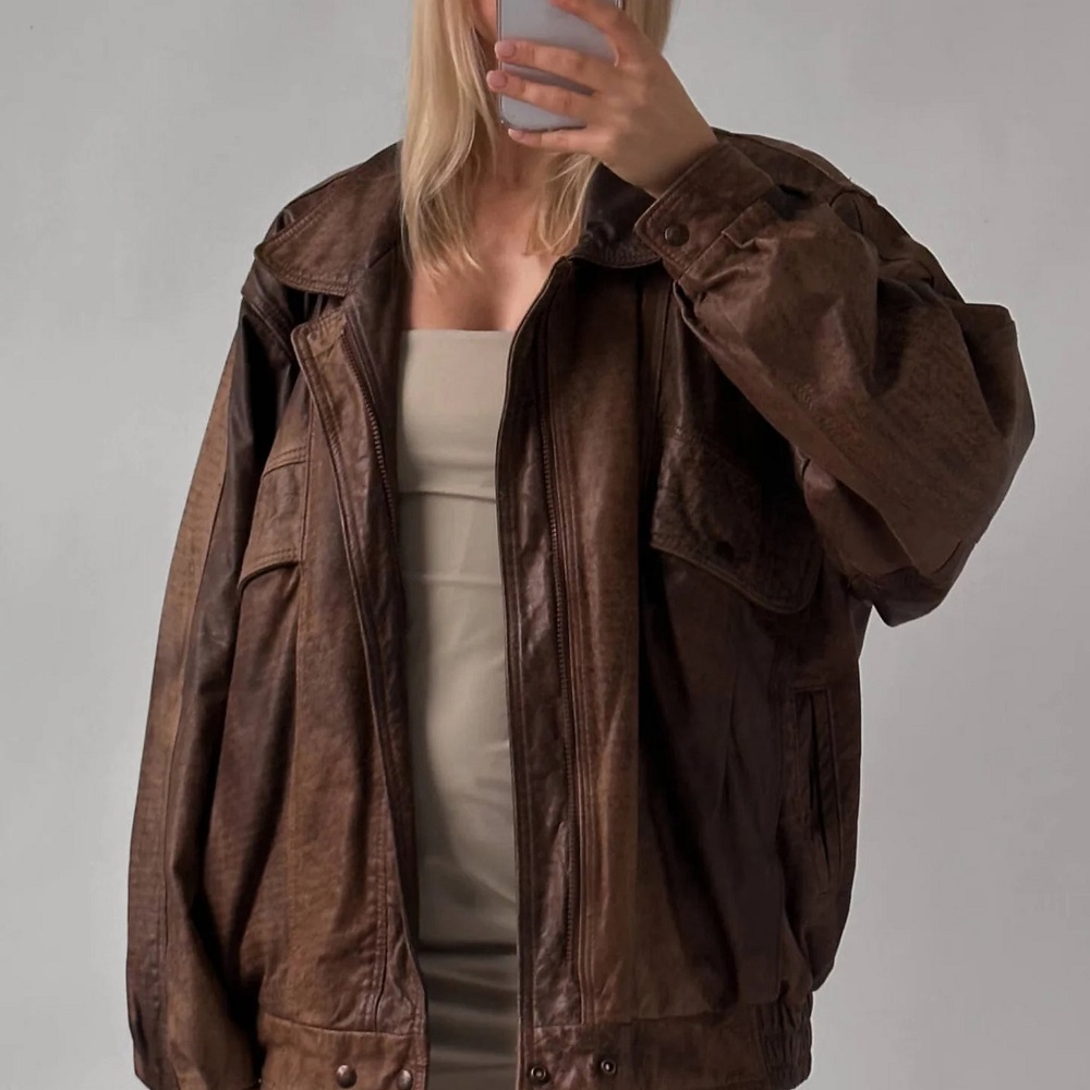 women leather jacket