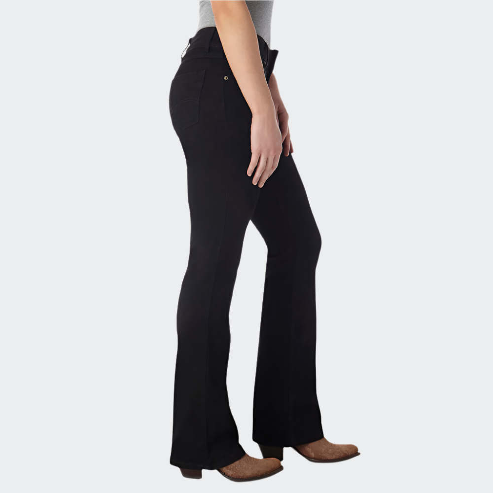 Wrangler-Womens-Midrise-Bootcut-Jeans-In-Black-