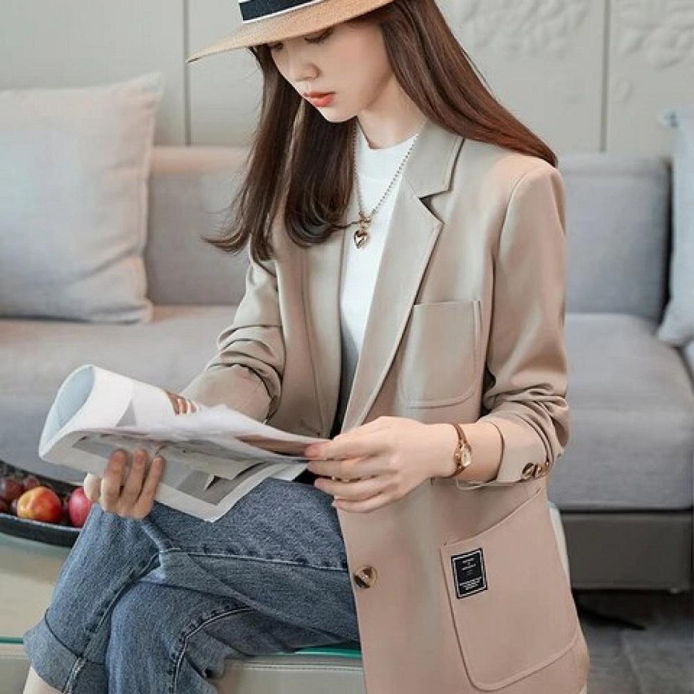 khaki blazer