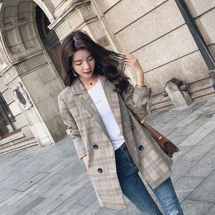 khaki blazer womens