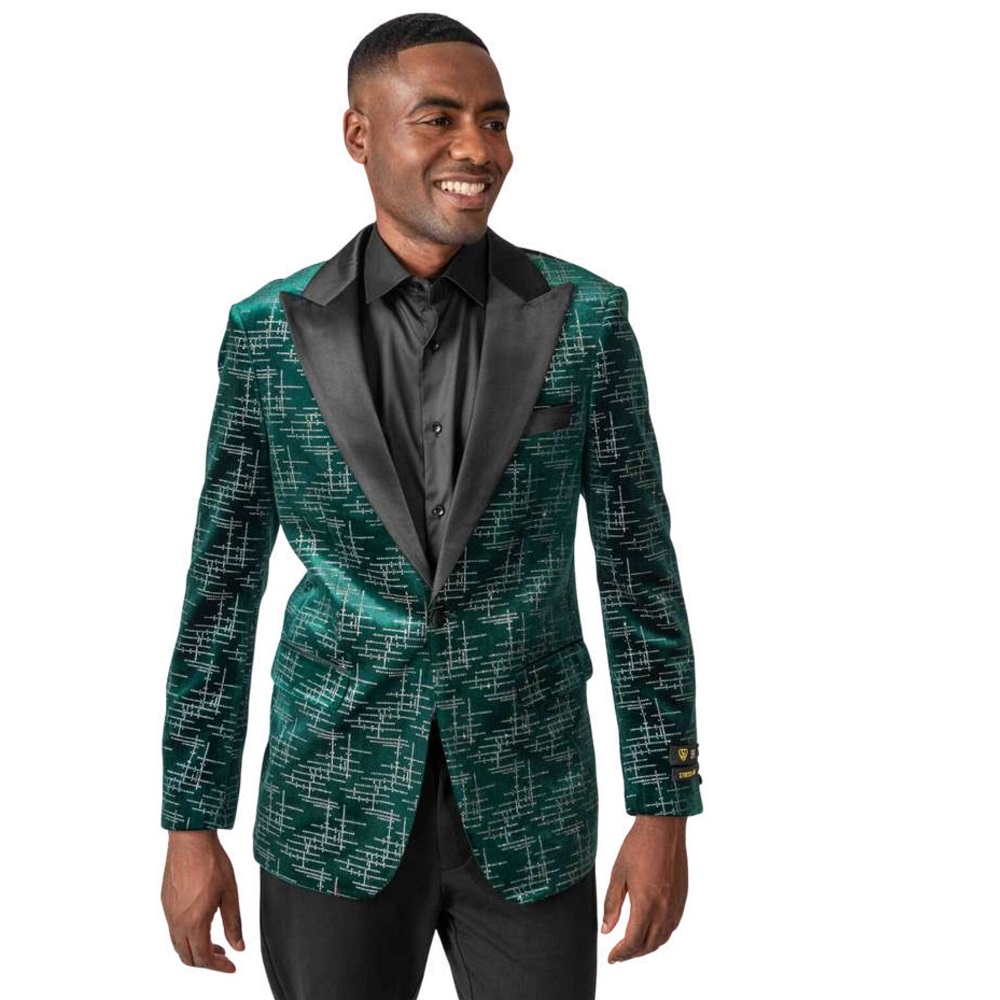 patterned blazer