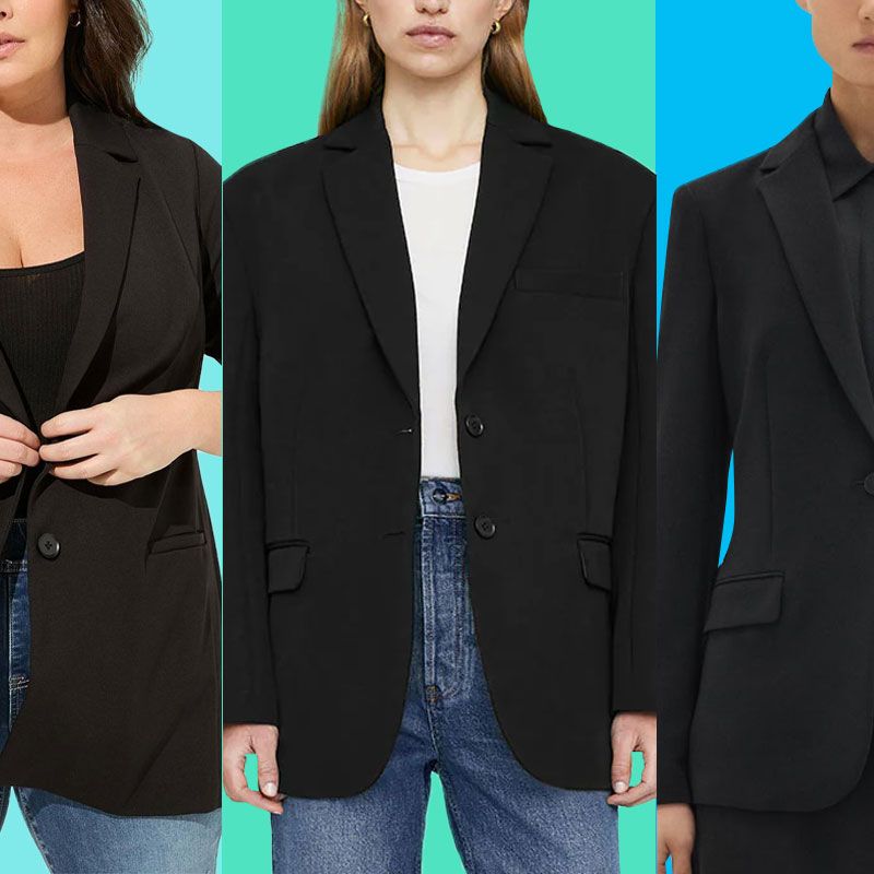 fitted black blazer
