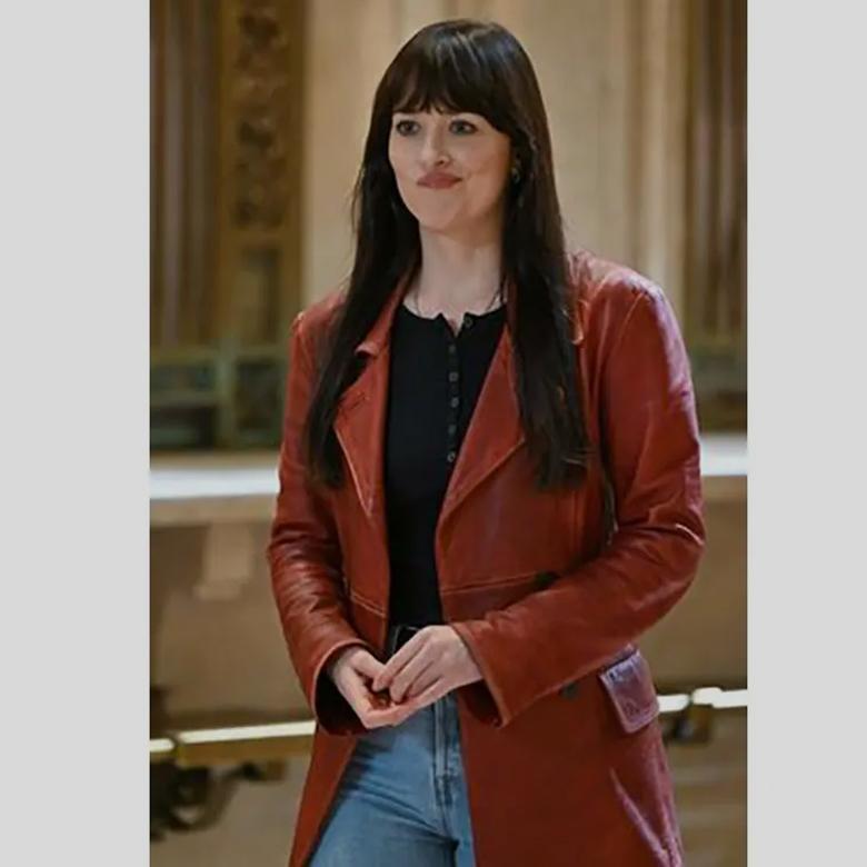 women leather blazer