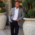 dark grey blazer