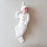 newborn knotted gown