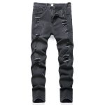 black ripped jeans