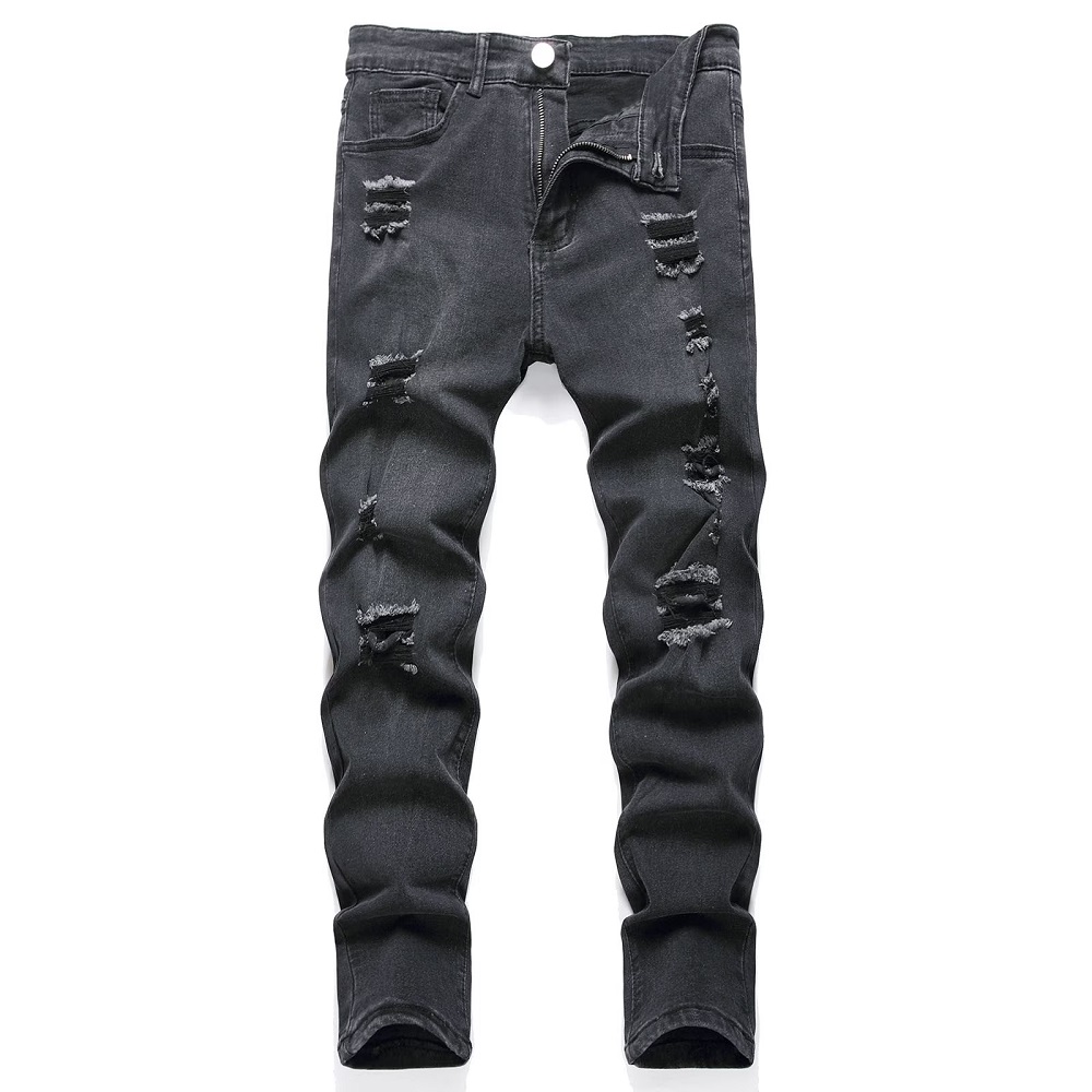 black ripped jeans