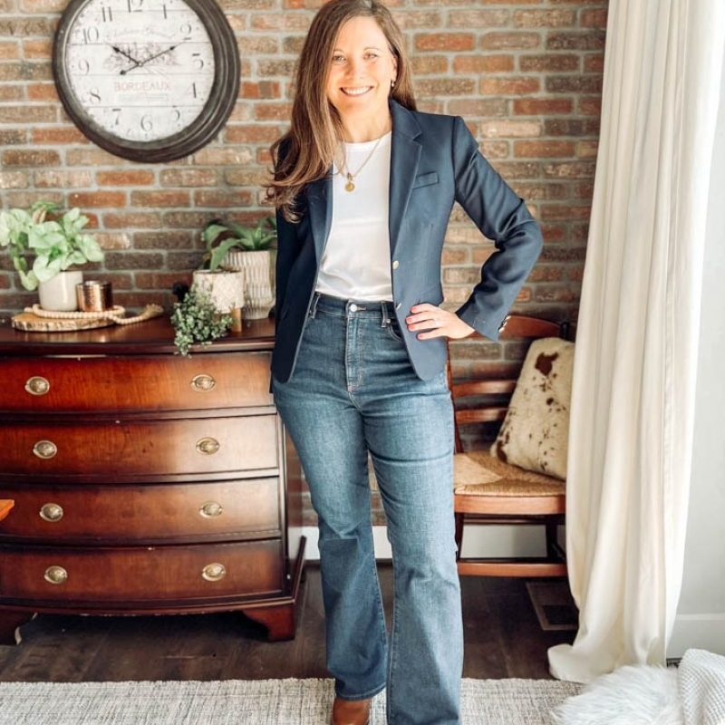 blazer with jeans