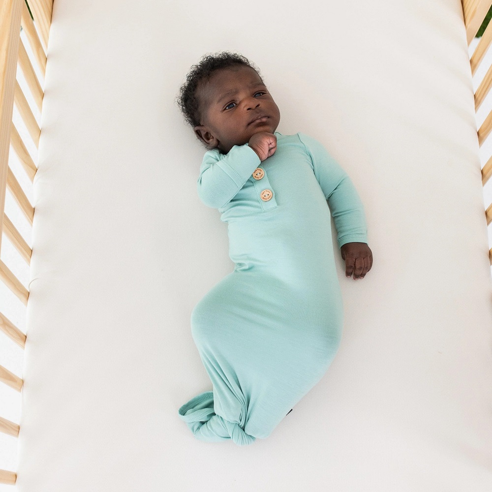 newborn knotted gown